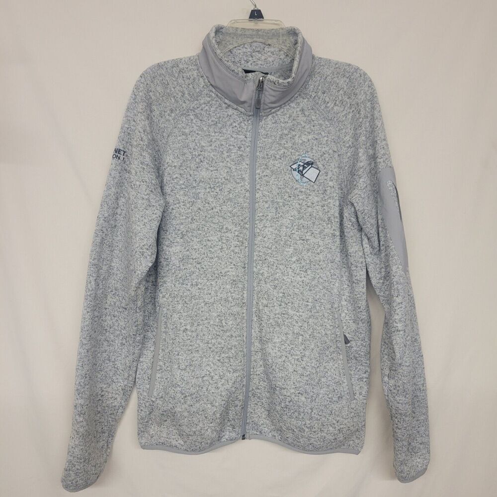 Fossa SZ Large Planet Mission 1 Fleece Jacket Grey Winter (4) Zip /Inside Pocket